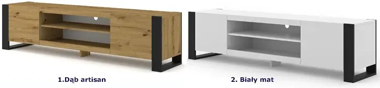 Biała szafka na TV - Lyra 4X