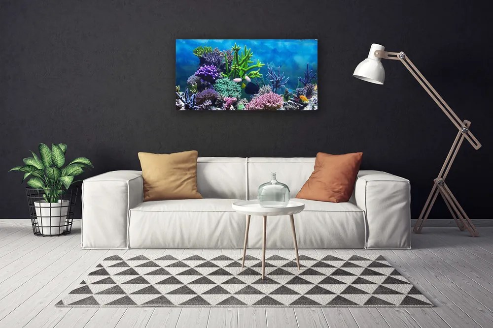 Obraz canvas Kolorowy Świat pod Lustrem Wody