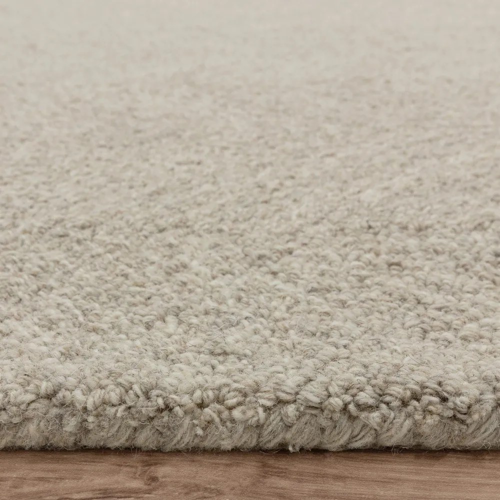 Kremowy dywan z mieszanki wełny tkany ręcznie 120x170 cm Theodore Chevron – Asiatic Carpets