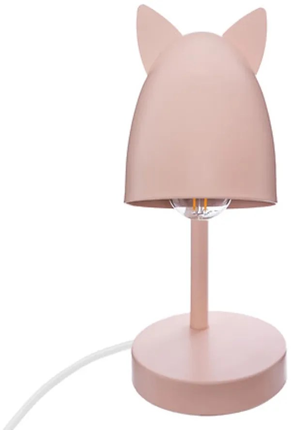 Dziecięca lampa stołowa KITTY EARS różowa