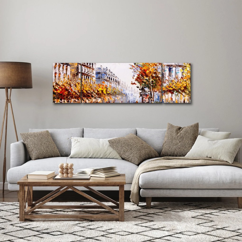 Obraz - Ulica w Paryżu (170x50 cm)