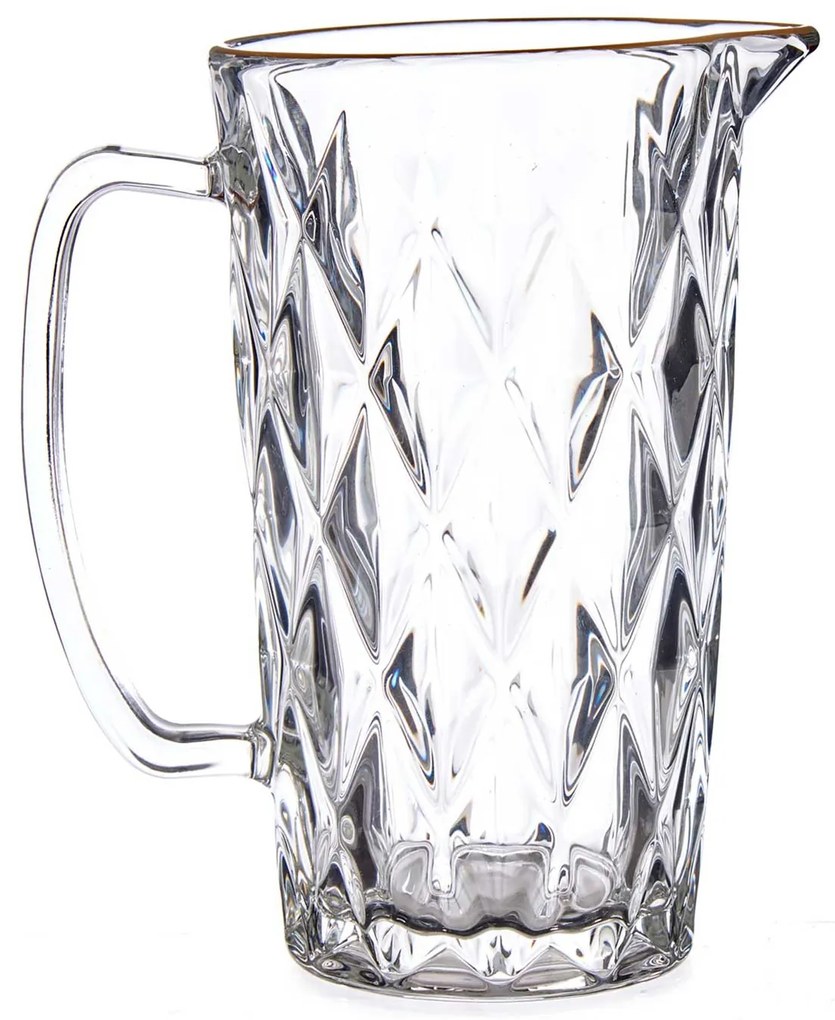 Szklany dzbanek ze złotą obwódką GOLDEN, 1 l