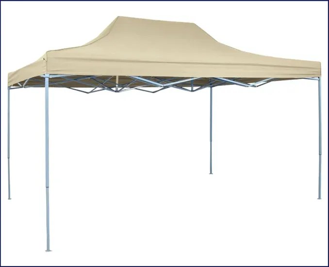 Rozkładana kremowa altana ogrodowa C4-B16