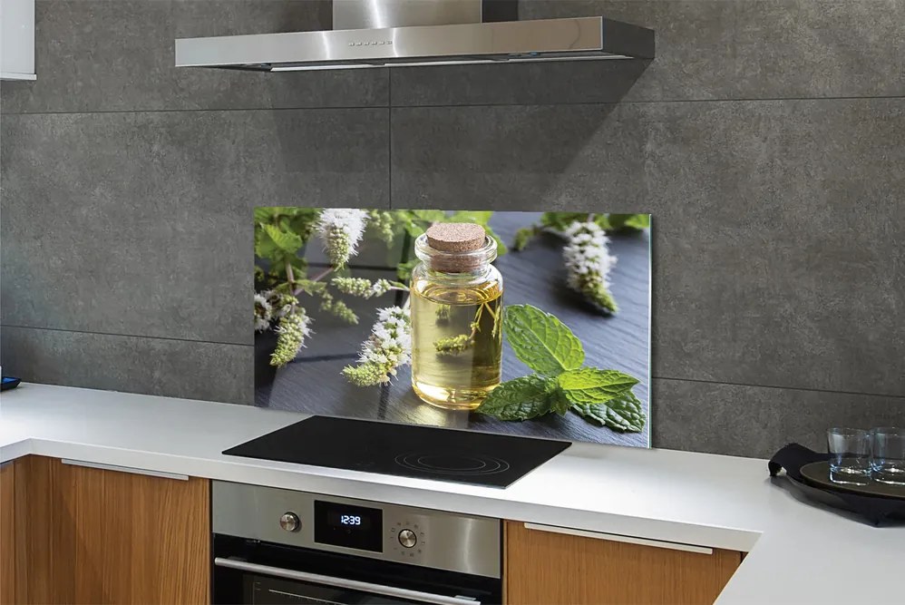 Szklany Panel Orzeźwiająca Herbata Miętowa