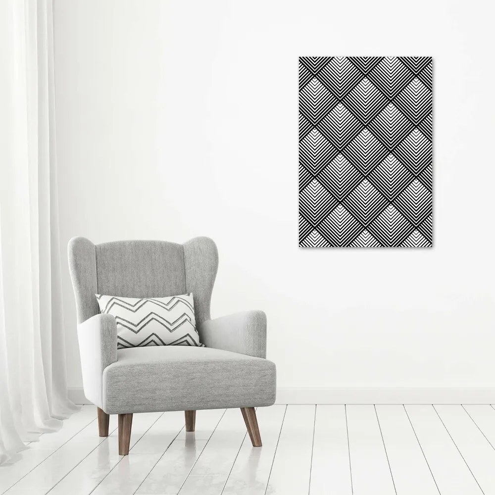 Foto obraz szklany pionowy Geometryczne tło
