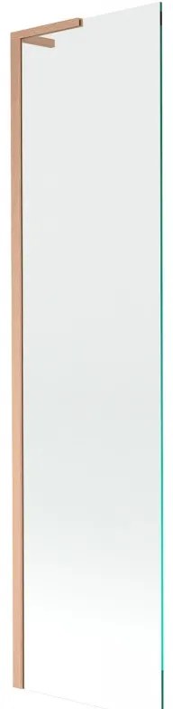 Mexen Next L parawan nawannowy 1-skrzydłowy 50 x 150 cm, transparent, miedź szczotkowana - 895-050-000-03-00-65