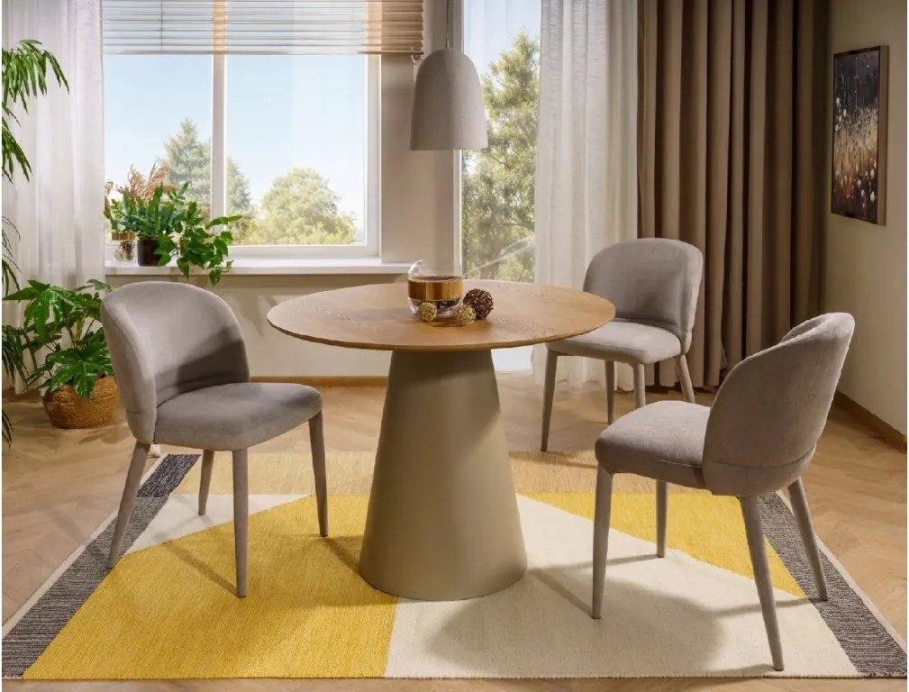 Krzesło do jadalni TINO WIND, szare