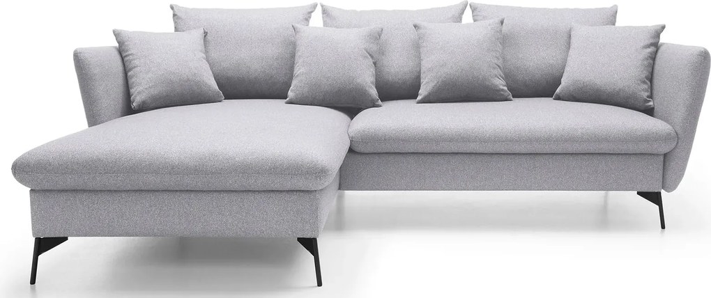 Popielaty narożnik z pojemnikiem do salonu N8-Z32