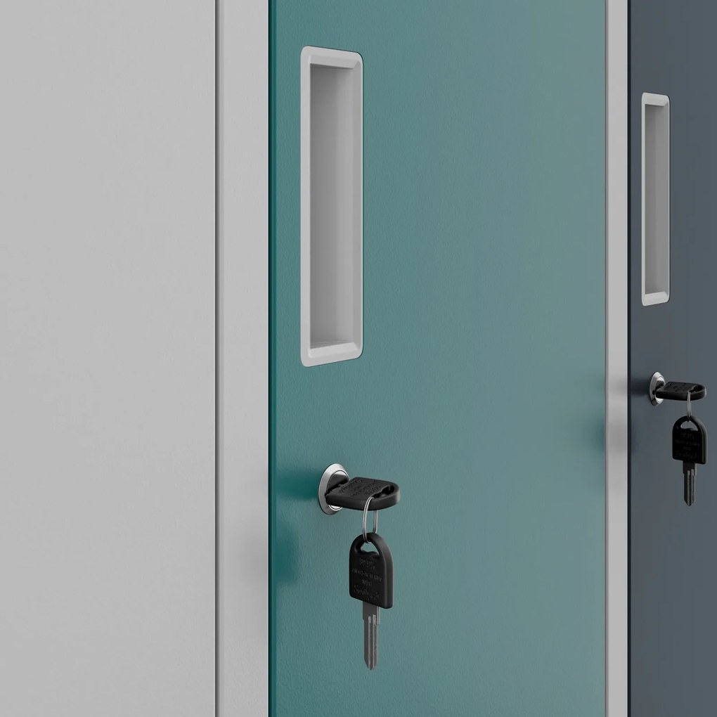 Szafa szkolna 6-skrytkowa Igor 90x45x185 cm wielokolorowa