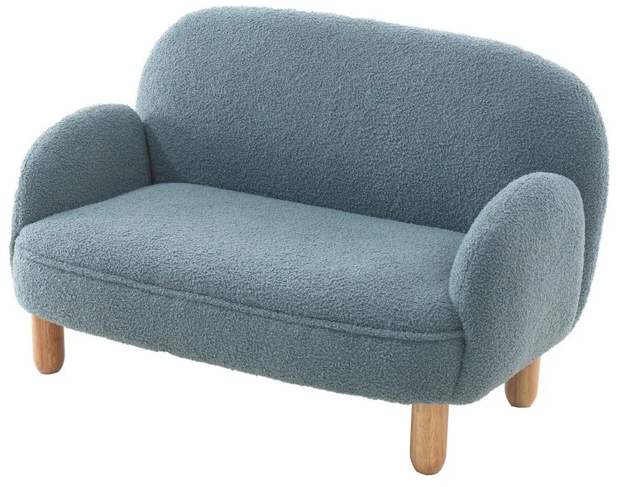 Beżowa sofa dla dzieci z materiału bouclé 89 cm Rocky – Vipack