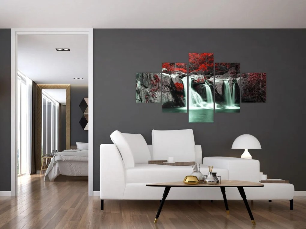 Obraz - Wodospady (125x70 cm)