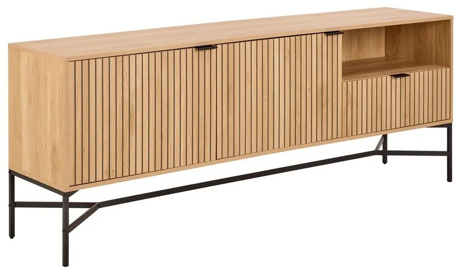 Komoda w dekorze dębu w naturalnym kolorze 180x70x40 cm Jaipur – Actona