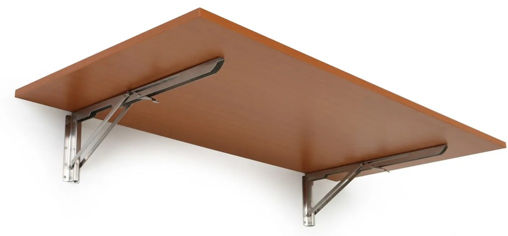 Stół składany na ścianie, 1200 x 600 mm, nośność 30 kg, czereśnia