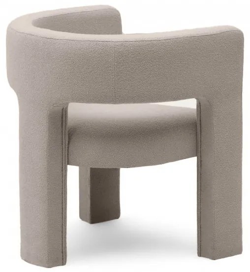 Beżowoszary designerski fotel ALPHA LOOP