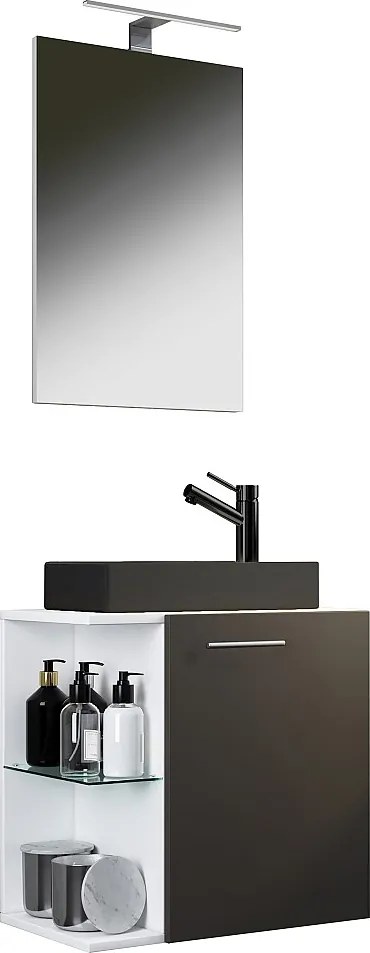 3 szt. umywalka Hausa Mirror Black