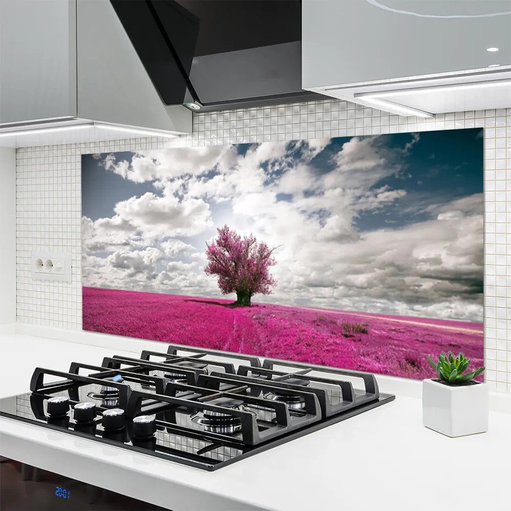 Panel nad blat kuchenny Samotne Drzewo W Polu