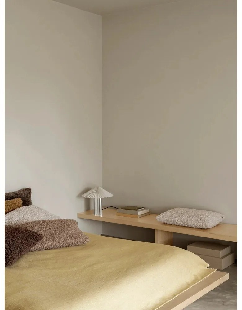 Beżowe pojemniki zestaw 2 szt. z pokrywką/dekoracyjne ze sztucznej skóry 40x30x11 cm Sahla – Blomus