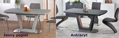 Antracytowy stół rozkładany S3-Z19