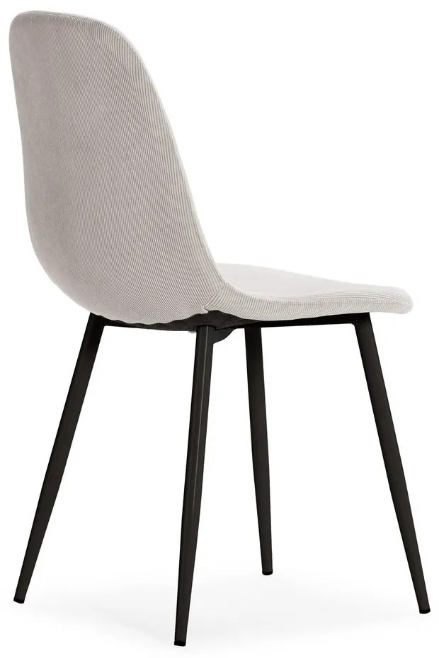 Kremowe tapicerowane krzesła zestaw 4 szt. Minka – Marckeric