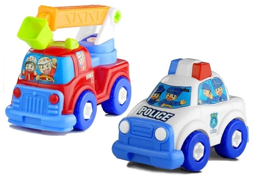 Zestaw pojazdów policja straż laweta rozkręcane