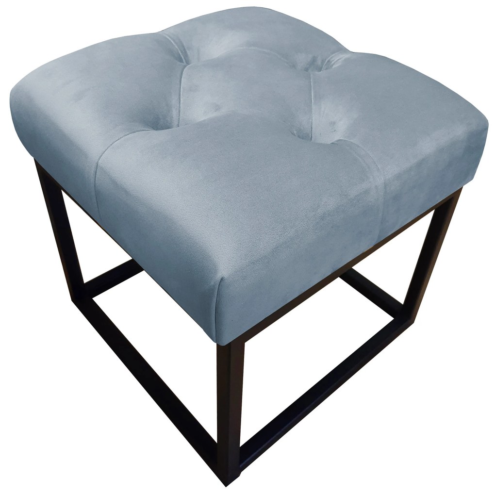 Pufa CHESTERFIELD LOFT ławka podnóżek metal BL06