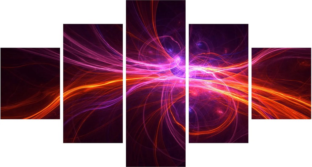 Obraz nowoczesnej abstrakcji (125x70 cm)