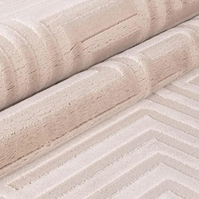 Dywan 3D nowoczesny Sahara Ornament beżowy 140 cm x 200 cm