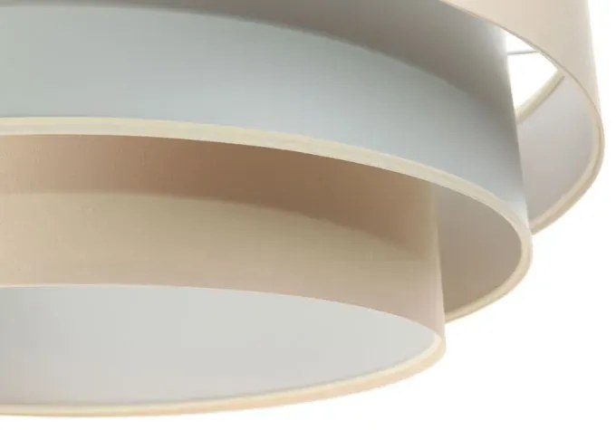 Beżowa lampa wisząca z trzywarstwowym abażurem - S463 K7-A92
