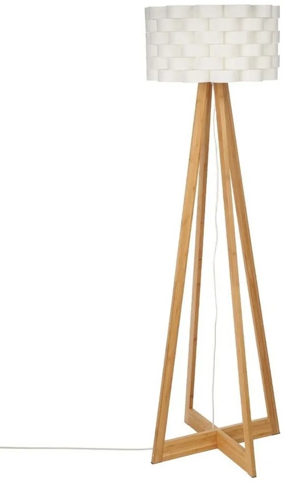 Lampa podłogowa bambusowa, wys. 150 cm