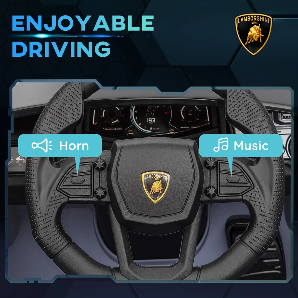 AIYAPLAY Elektryczny samochód dla dzieci 3-5 lat, płynny napęd, zdalnie sterowany, z klaksonem, plastik i metal, szary