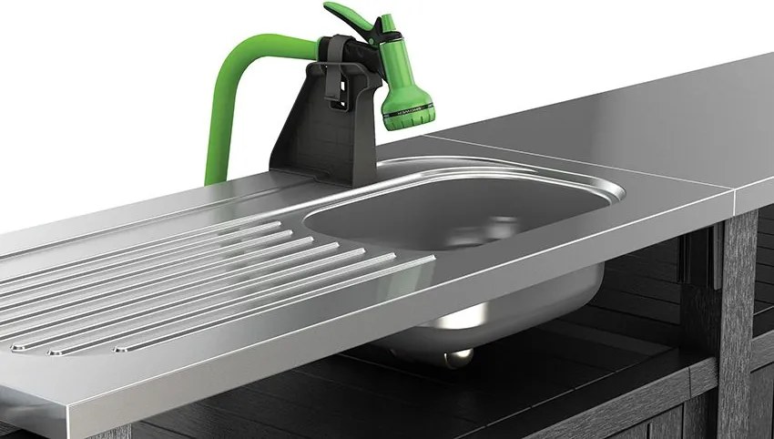 Szafka ogrodowa Unity Chef, grafit, 237 cm