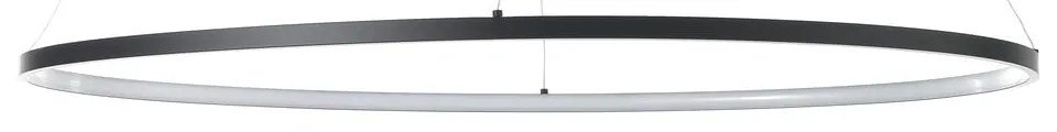 Czarna lampa wisząca Tomasucci Oval Ring, wys. 92 cm