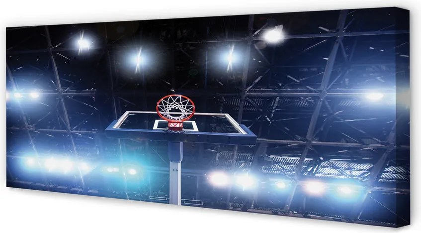 Obraz drukowany na płótnie Kosz W Blasku Reflektorów