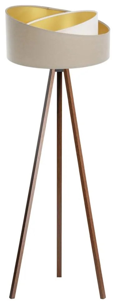 Lampa stojąca GALAXY 1xE27/60W/230V beż/wenge