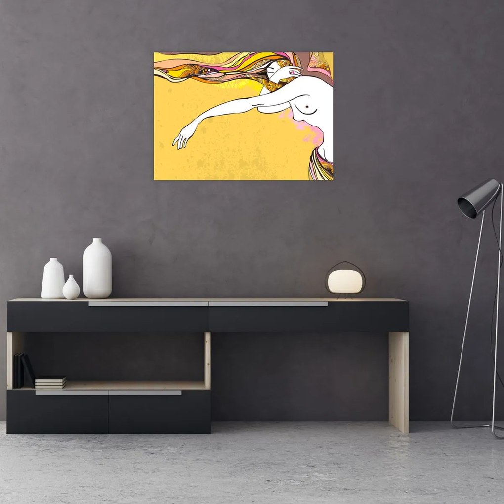 Obraz na szkle - Dziewczyna (70x50 cm)
