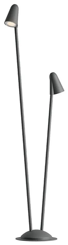 Redo 90711 - Lampa zewnętrzna LED NIVALIS 2x LED/6,9 W/230 V, 110 cm, IP65, antracyt