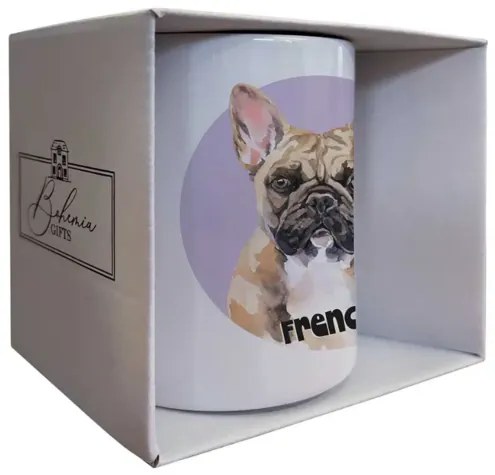 Bohemia Gifts Ceramiczny kubek - Frenchie, 350 ml