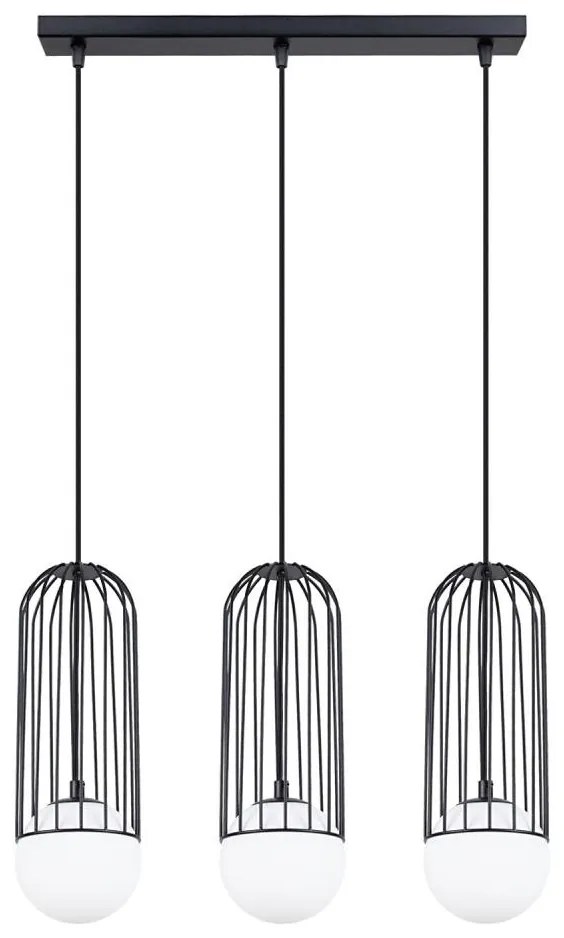 Sollux SL.1334 - Żyrandol na lince BRINA 3xG9/8W/230V czarny