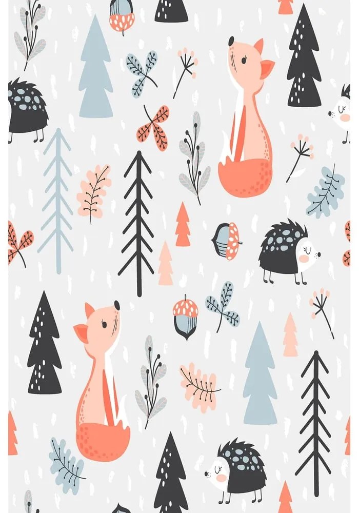 Dziecięcy dywan antypoślizgowy Conceptum Hypnose Forest, 80x120 cm