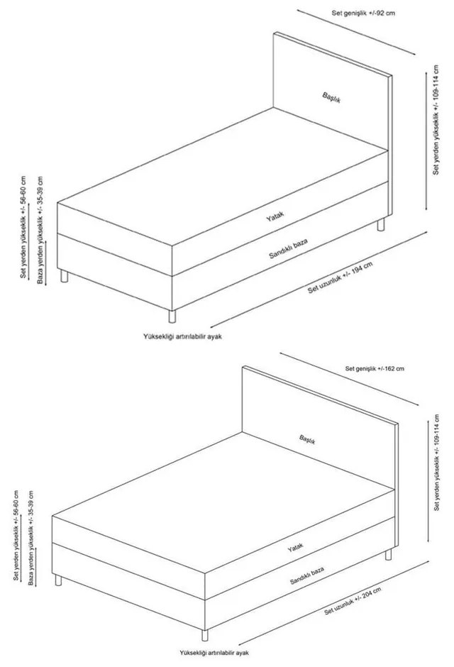 Antracytowe tapicerowane łóżko dwuosobowe ze schowkiem i stelażem 140x200 cm Vitalia – Kalune Design