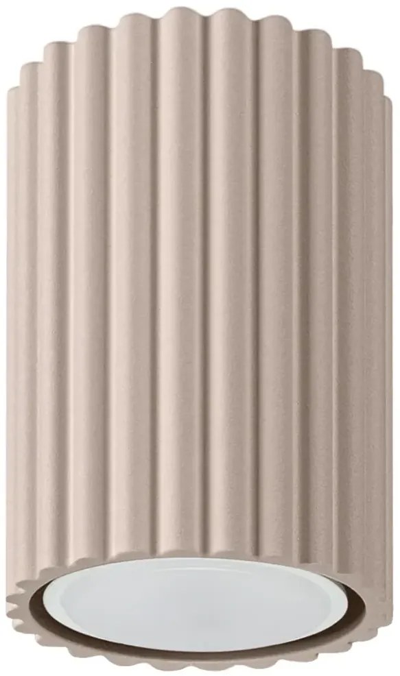 Ryflowany plafon w kolorze taupe  E9-L05