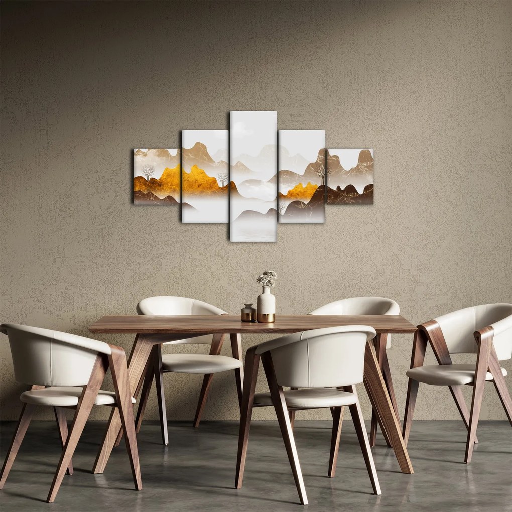 Obraz - Góry we mgle (125x70 cm)