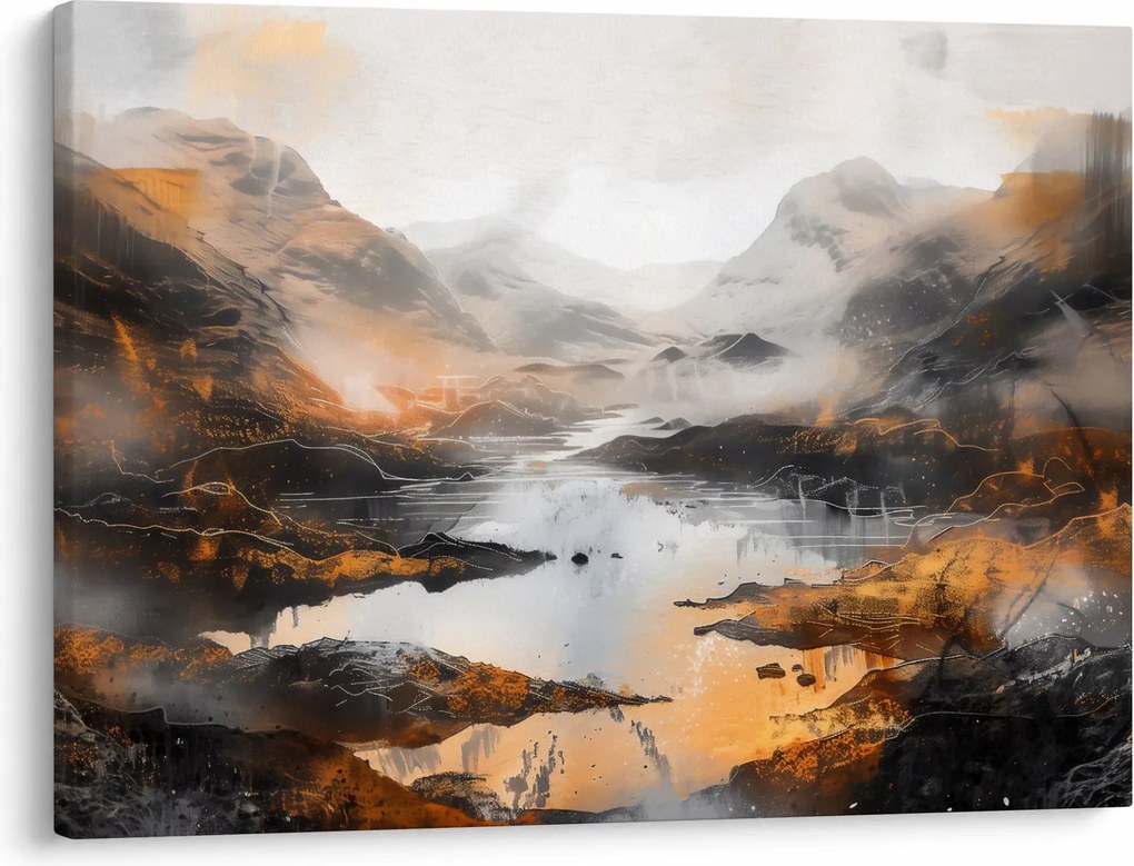 Obraz - Malowanie górskich krajobrazów (70x50 cm)
