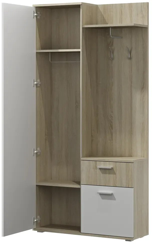 Garderoba z lustrem - Kiwros 6 kolorów