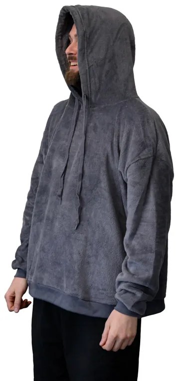 Koc bluza z rękawami i kapturem CHILL, męski Kolor: Ciemnoszary