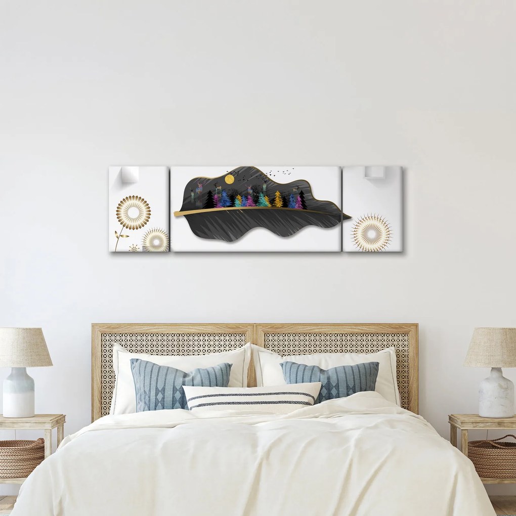 Obraz abstrakcji (170x50 cm)