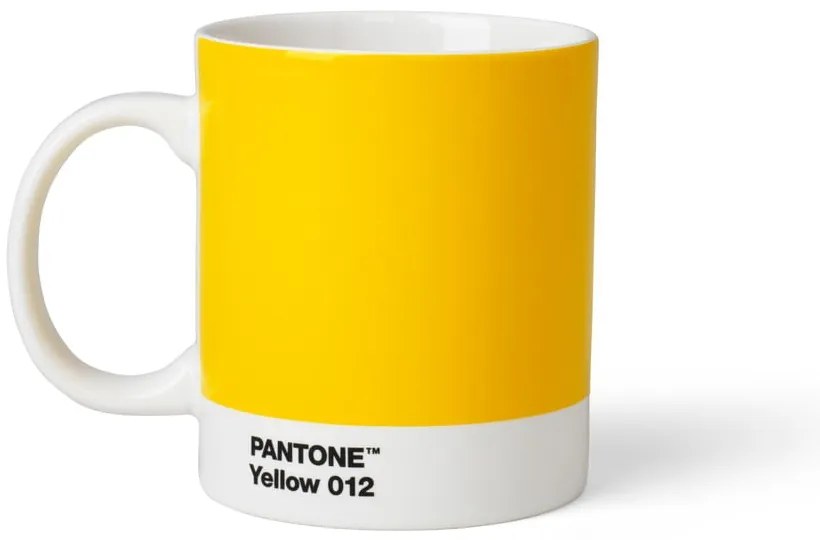 Żółty ceramiczny kubek 375 ml Yellow 012 – Pantone