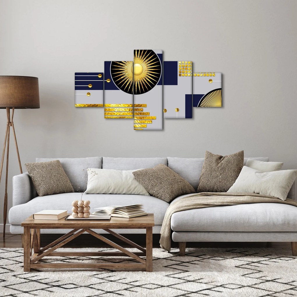 Obraz - Złote koła (125x70 cm)