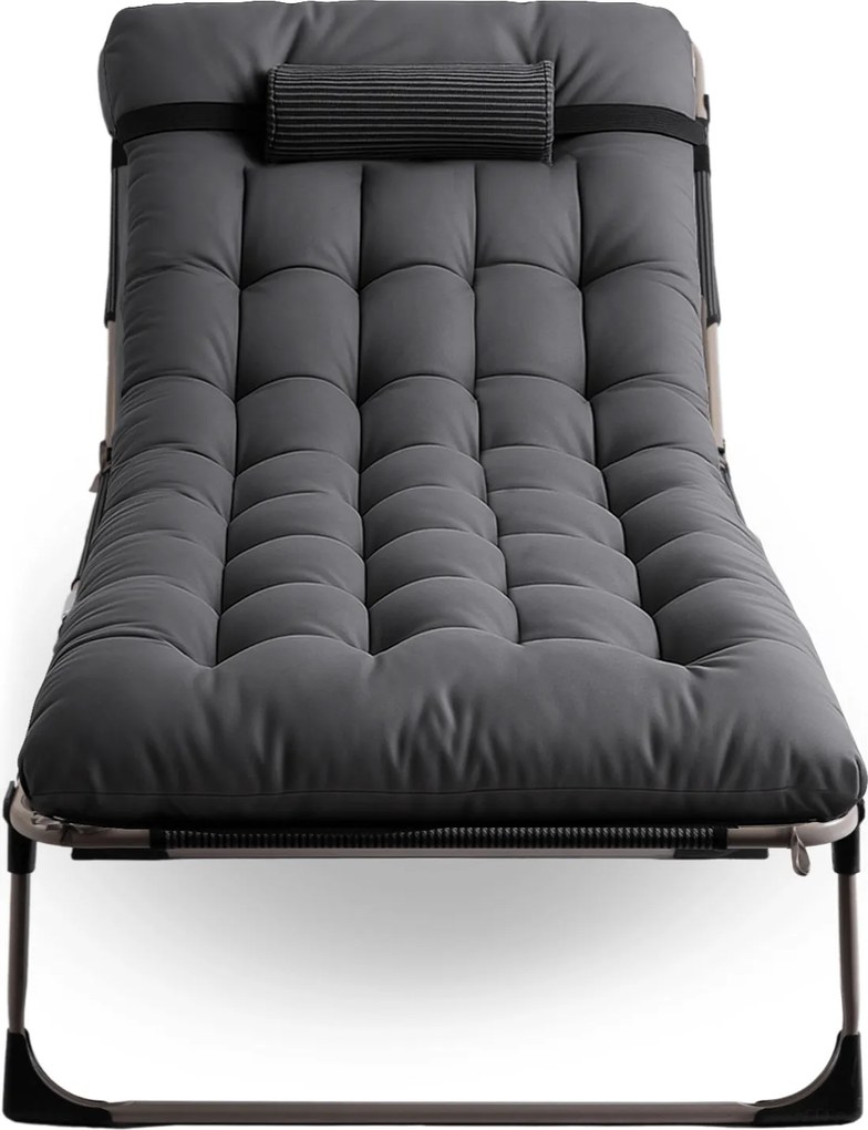 Składana leżanka z pikowaną poduchą Venus