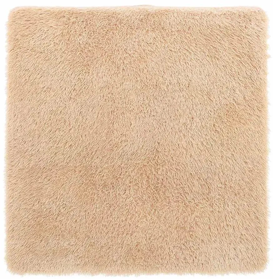 Beżowy dywan z długim włosiem 200x200 N1-W86